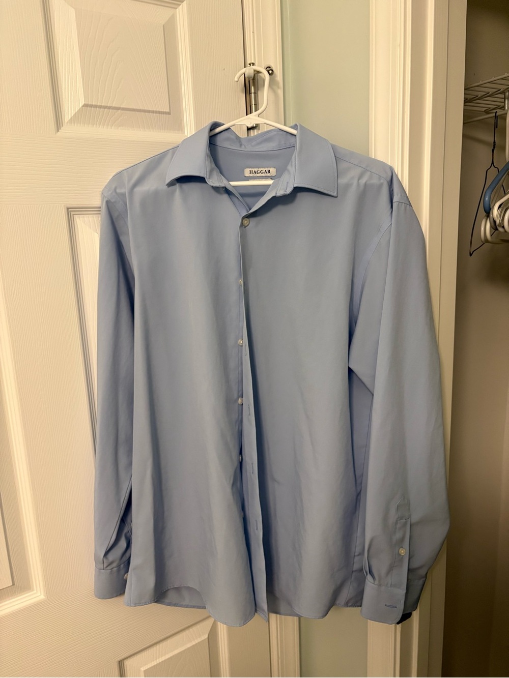 Haggar Light Blue Men's Dress Shirt